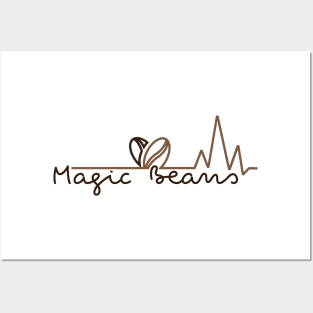 "Magic beans" coffee design Posters and Art